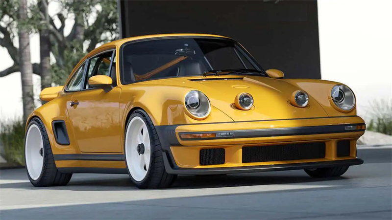 Vähentävä eleganssi: Porsche 911 Carrera -kupee, jonka laulaja on uudelleensijalla edistyneillä LED -levyillä projektorin ajovaloissa ja neon -ajovaloissa autoille
